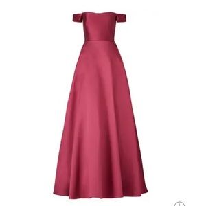 ML Monique Lhuillier Raspberry Romance Gown